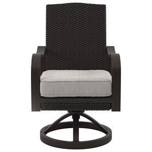 Signature Design by Ashley Charleston Set of 2 Swivel Chairs with Cushion