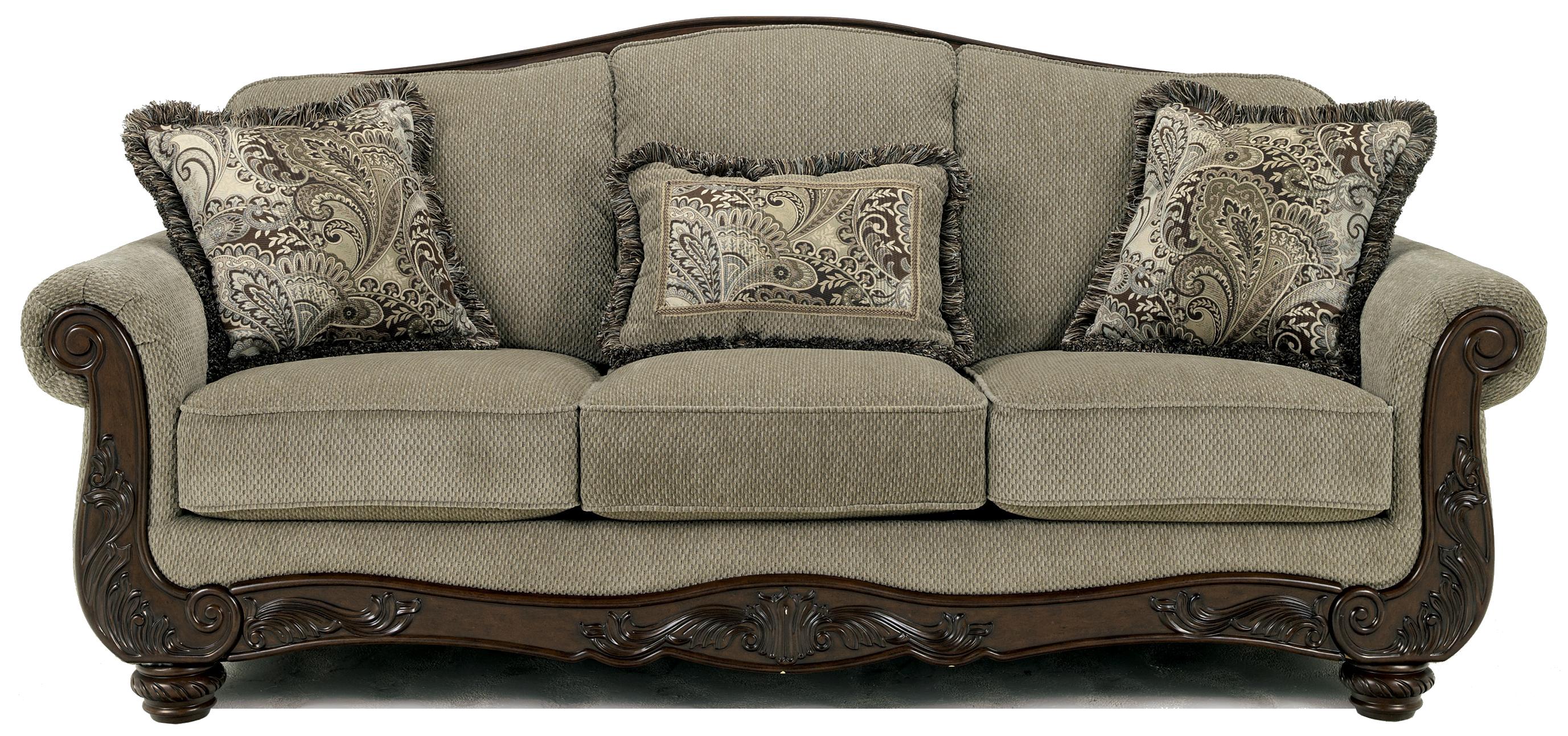 Signature Design By Ashley Fresco Traditional Camel Back Sofa With Signature Design By Ashley Fresco Sofa Item Number 5730038