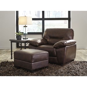 Ashley Signature Design Mellen Chair and Ottoman