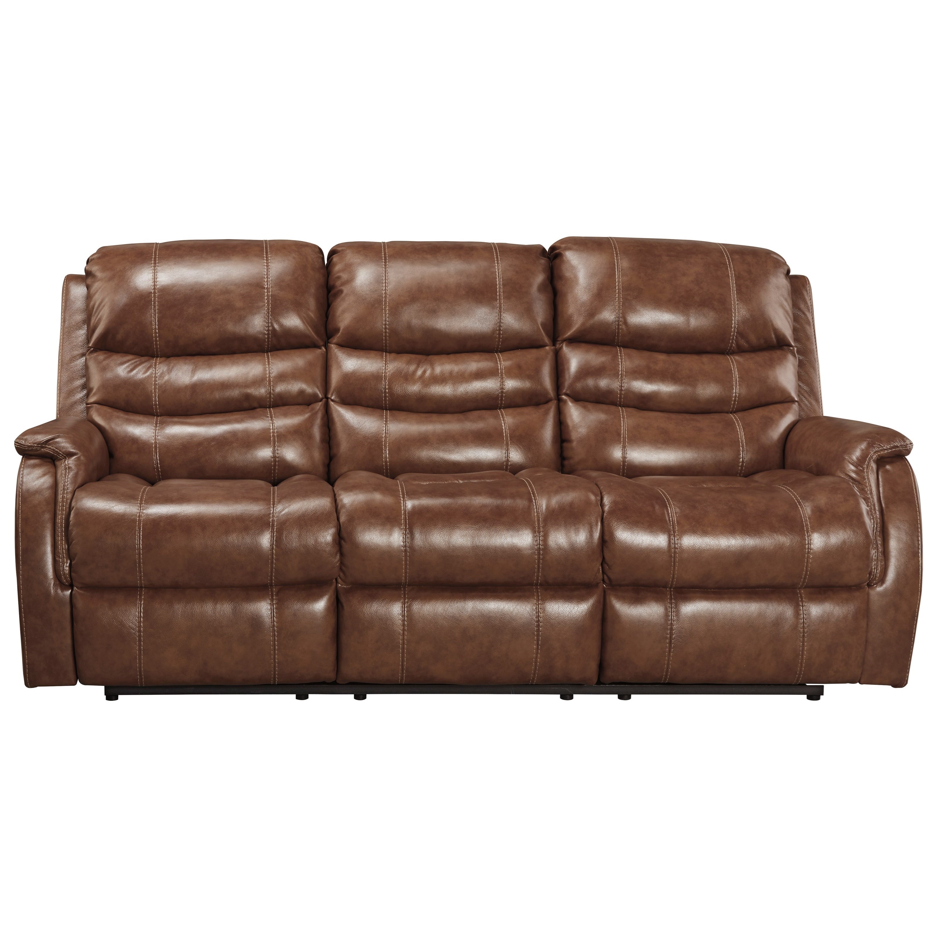 Signature Design by Ashley Metcalf Leather Match Power Reclining