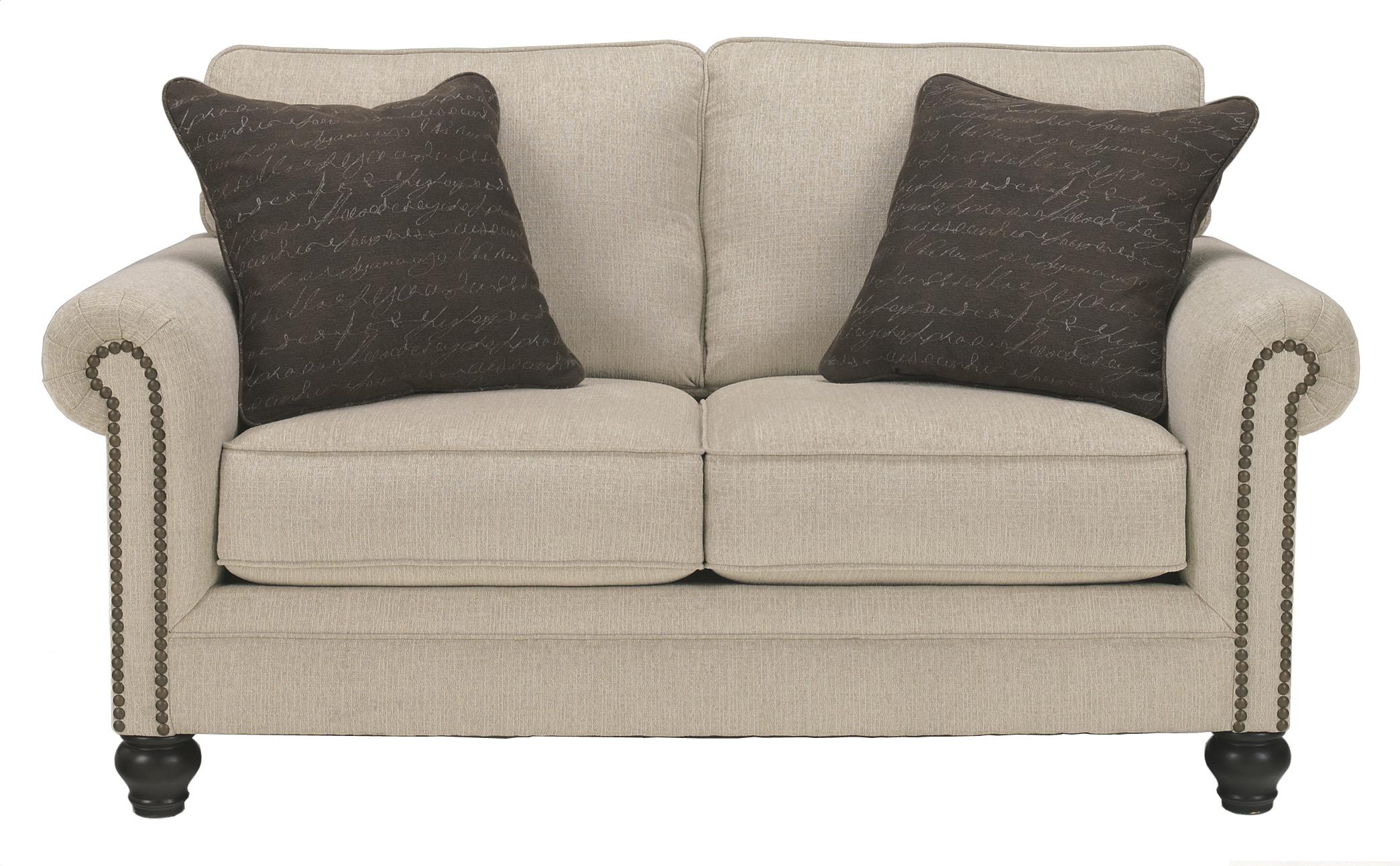 Signature Design by Ashley Milari Linen Transitional Loveseat with