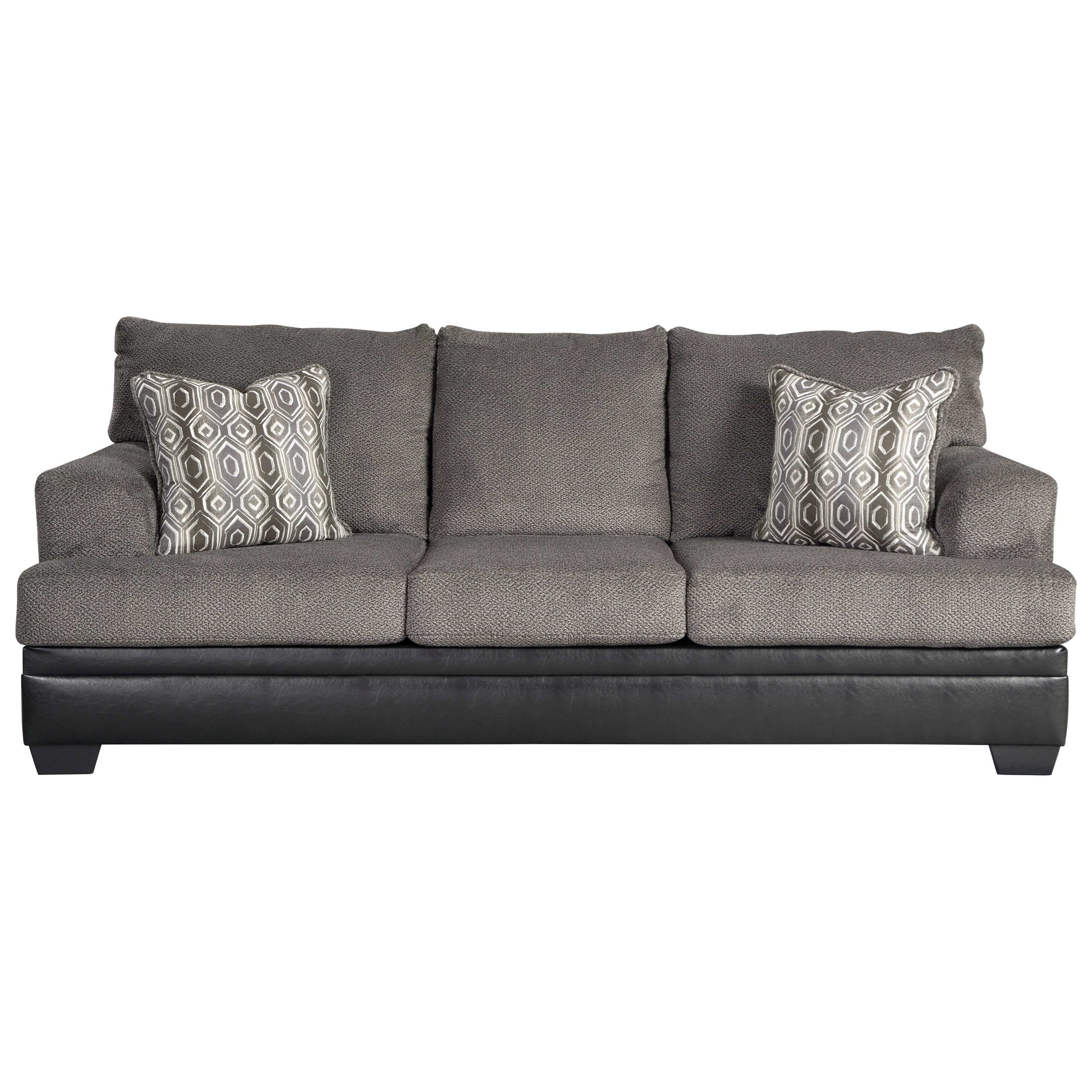 Millingar Contemporary Sofa With Two Tone Upholstery By Signature Design Ashley At Lar Furniture Mattress Center