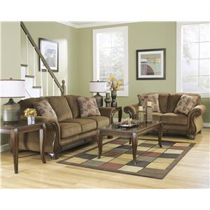 Signature Design by Ashley Montgomery - Mocha Stationary Living Room Group