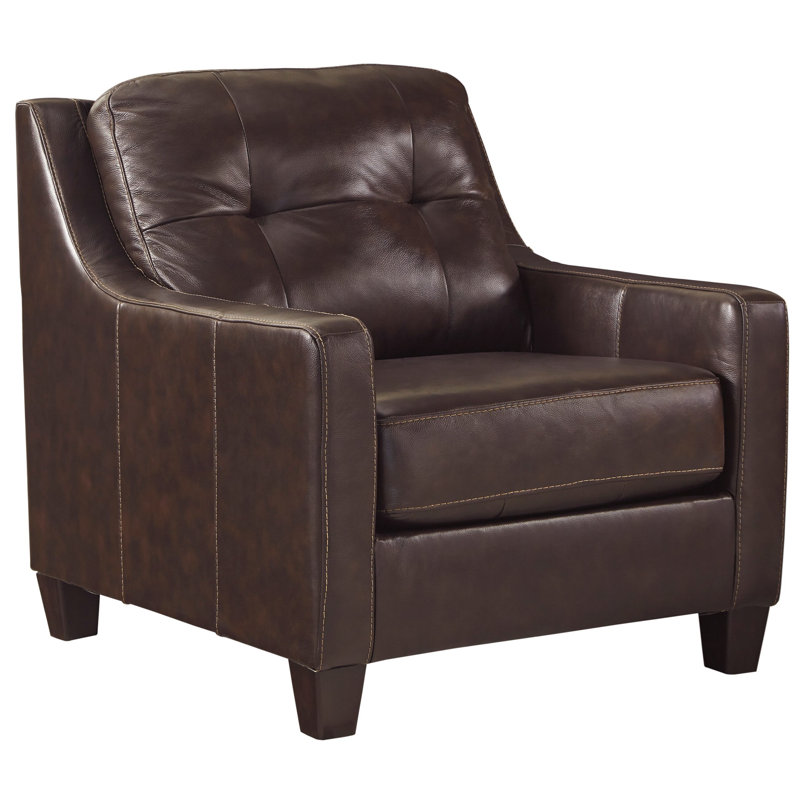 Ashley Furniture Signature Design O Kean 5910520 Contemporary Leather Match Chair Del Sol Furniture Upholstered Chairs