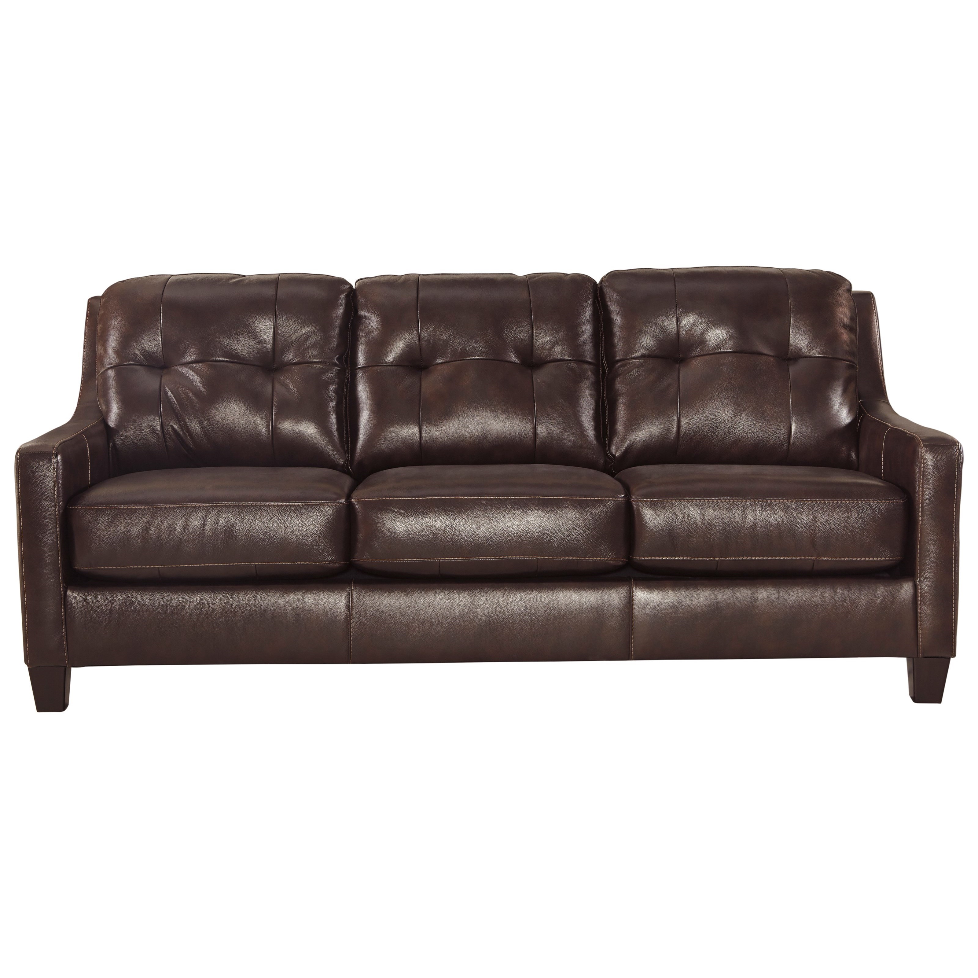 Signature Design By Ashley O Kean 5910539 Contemporary Leather Match Queen Sofa Sleeper
