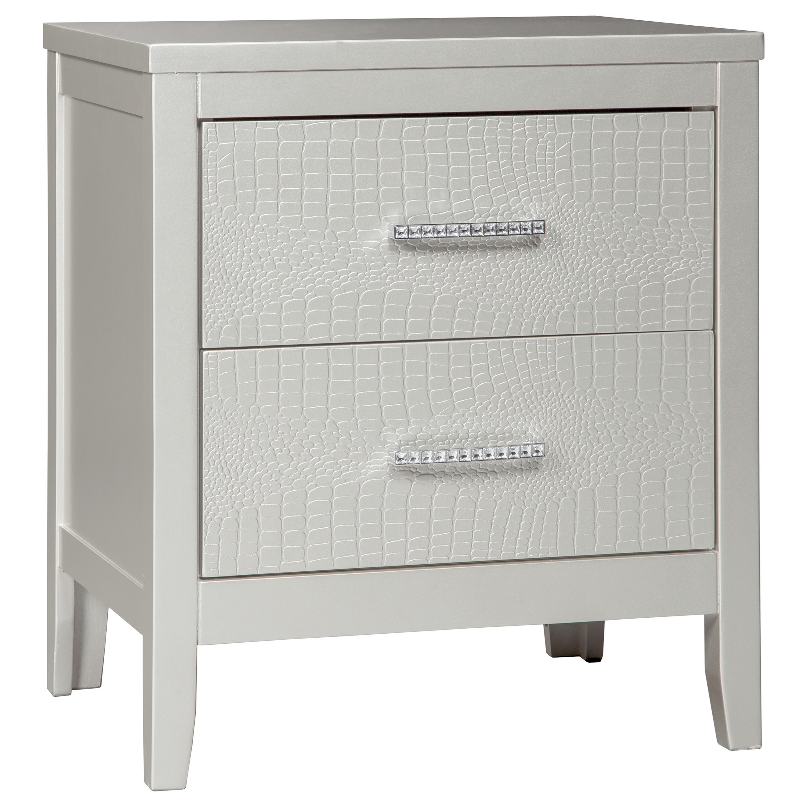 Signature Design By Ashley Olivet B560 92 Glam 2 Drawer Nightstand