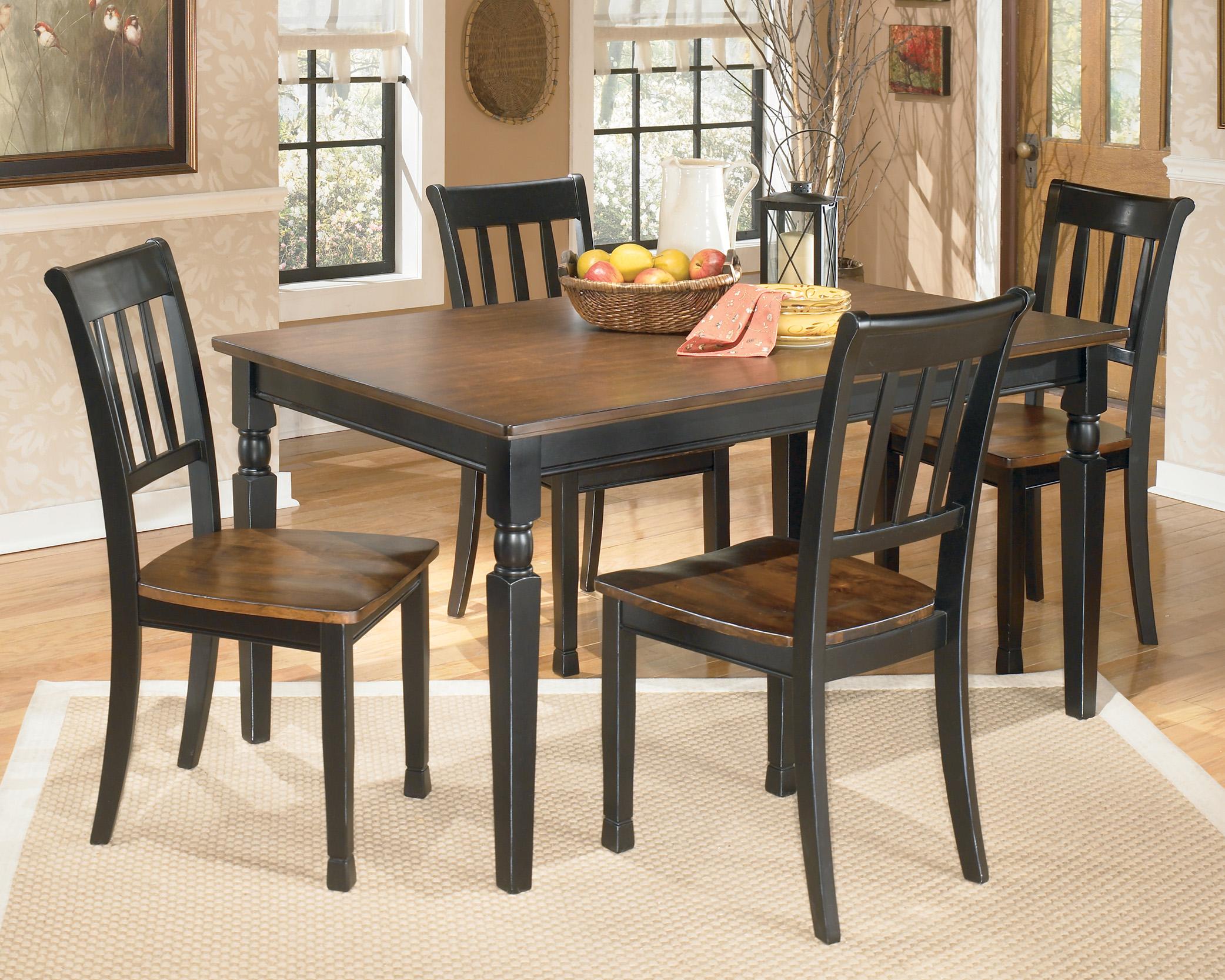 Signature Design By Ashley Owingsville 5 Piece Rectangular Dining Table Set Value City Furniture Dining 5 Piece Sets