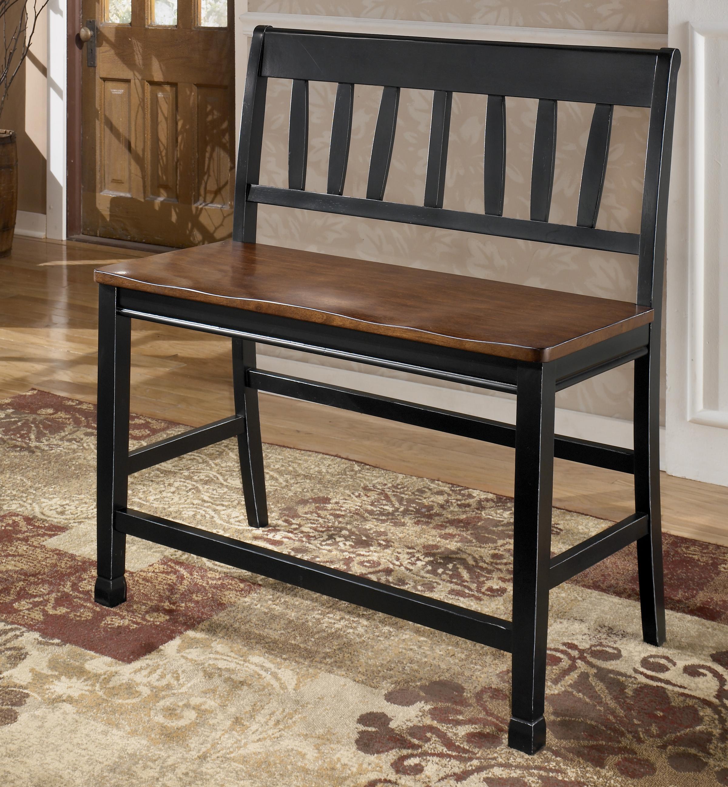 Signature Design by Ashley Owingsville Two Tone Double Barstool with