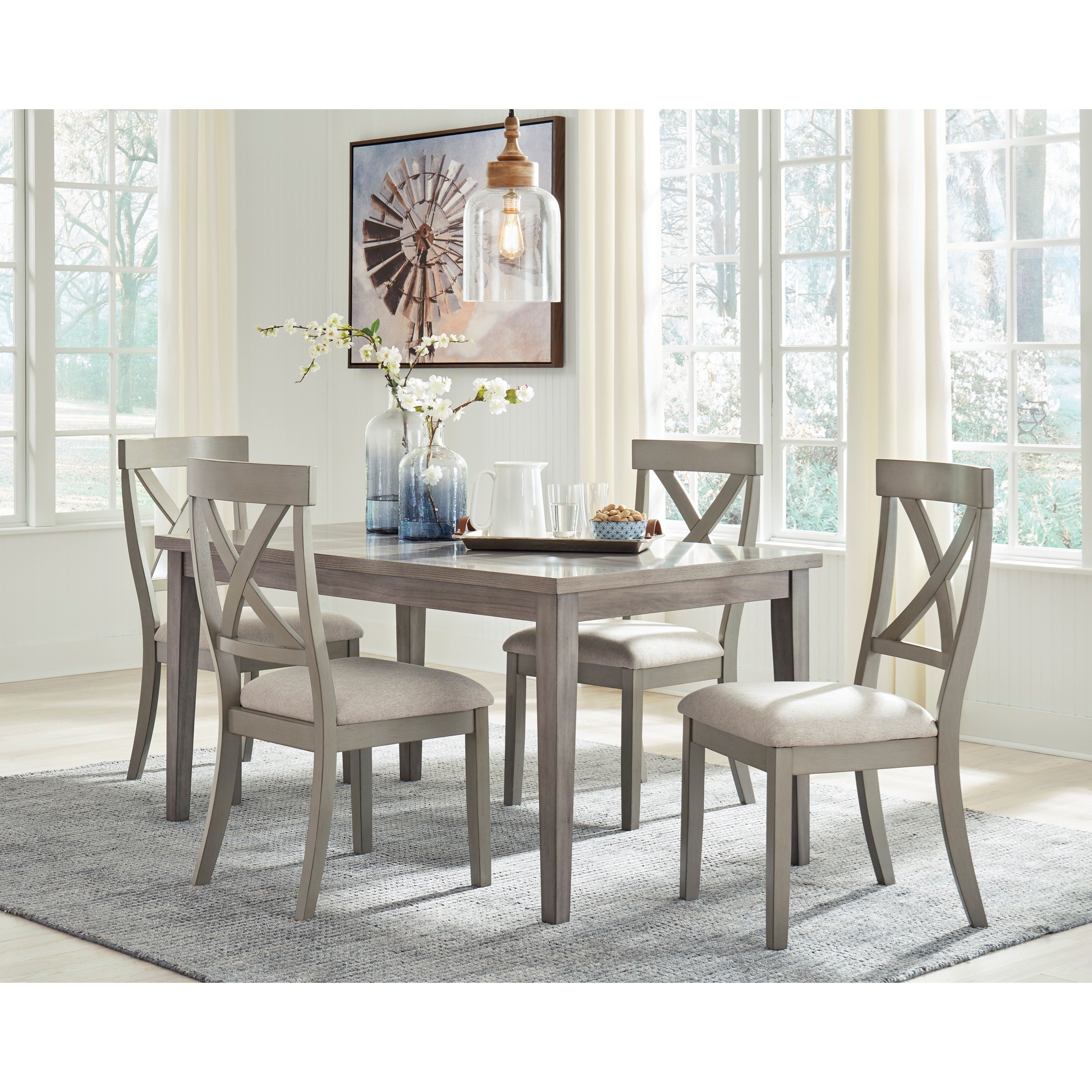 Signature Design by Ashley Parellen Casual 5-Piece Table ...