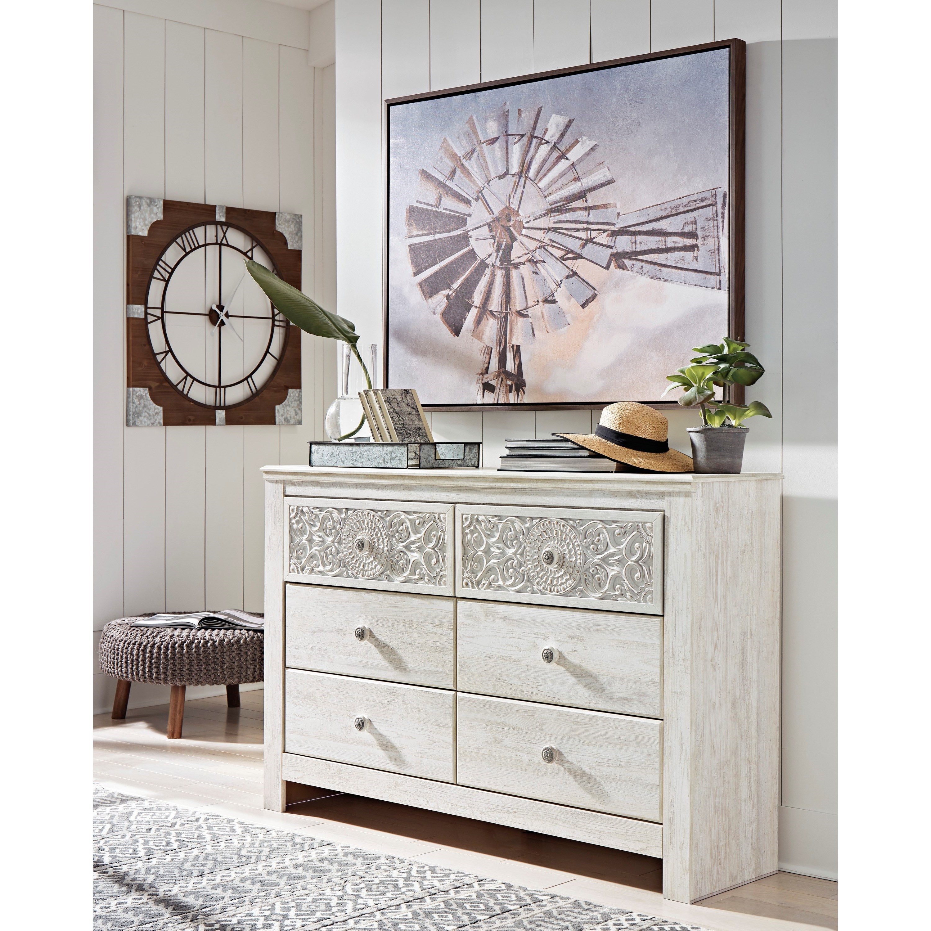 Signature Design by Ashley Paxberry Dresser with Carved ...