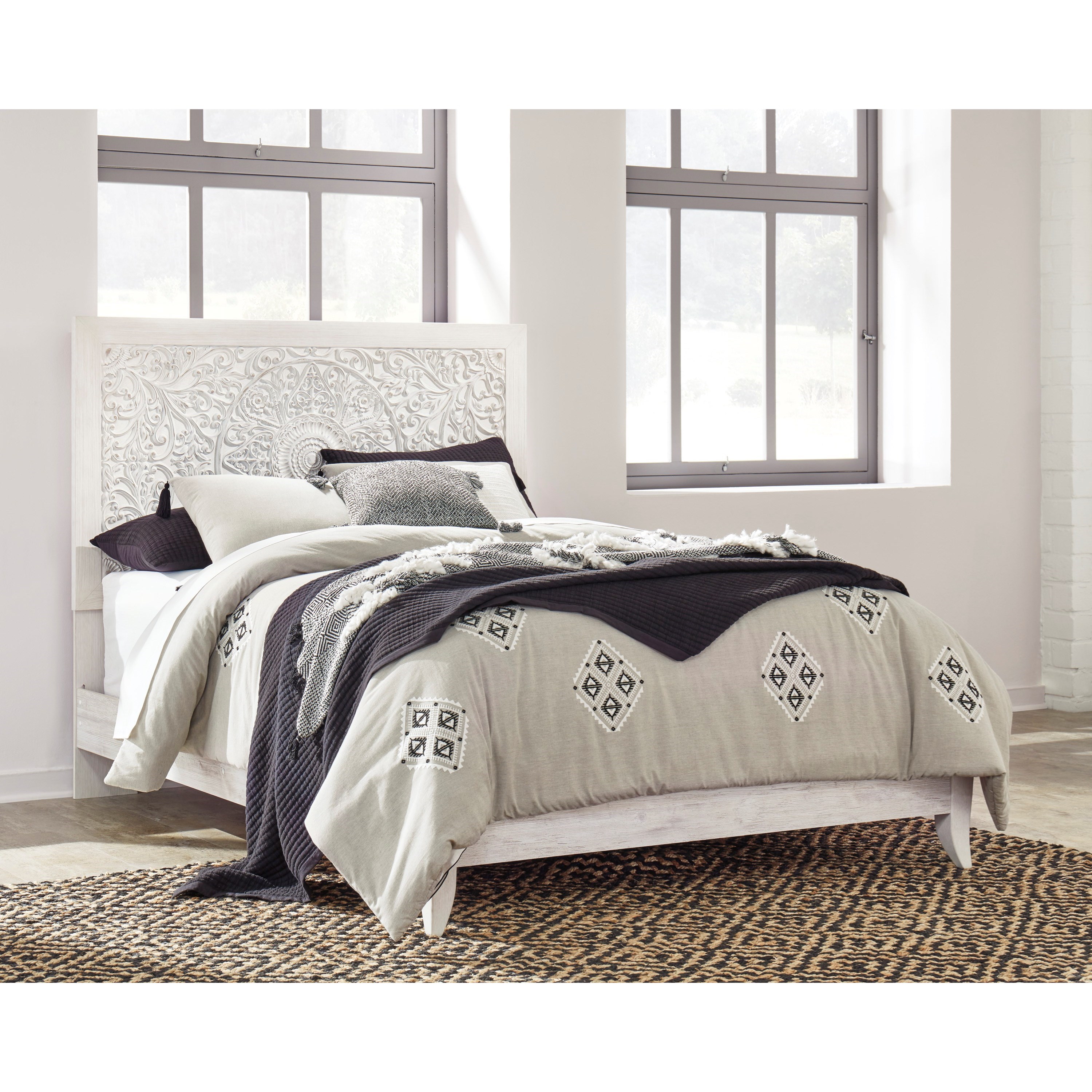 Signature Design by Ashley Paxberry King Panel Bed with ...
