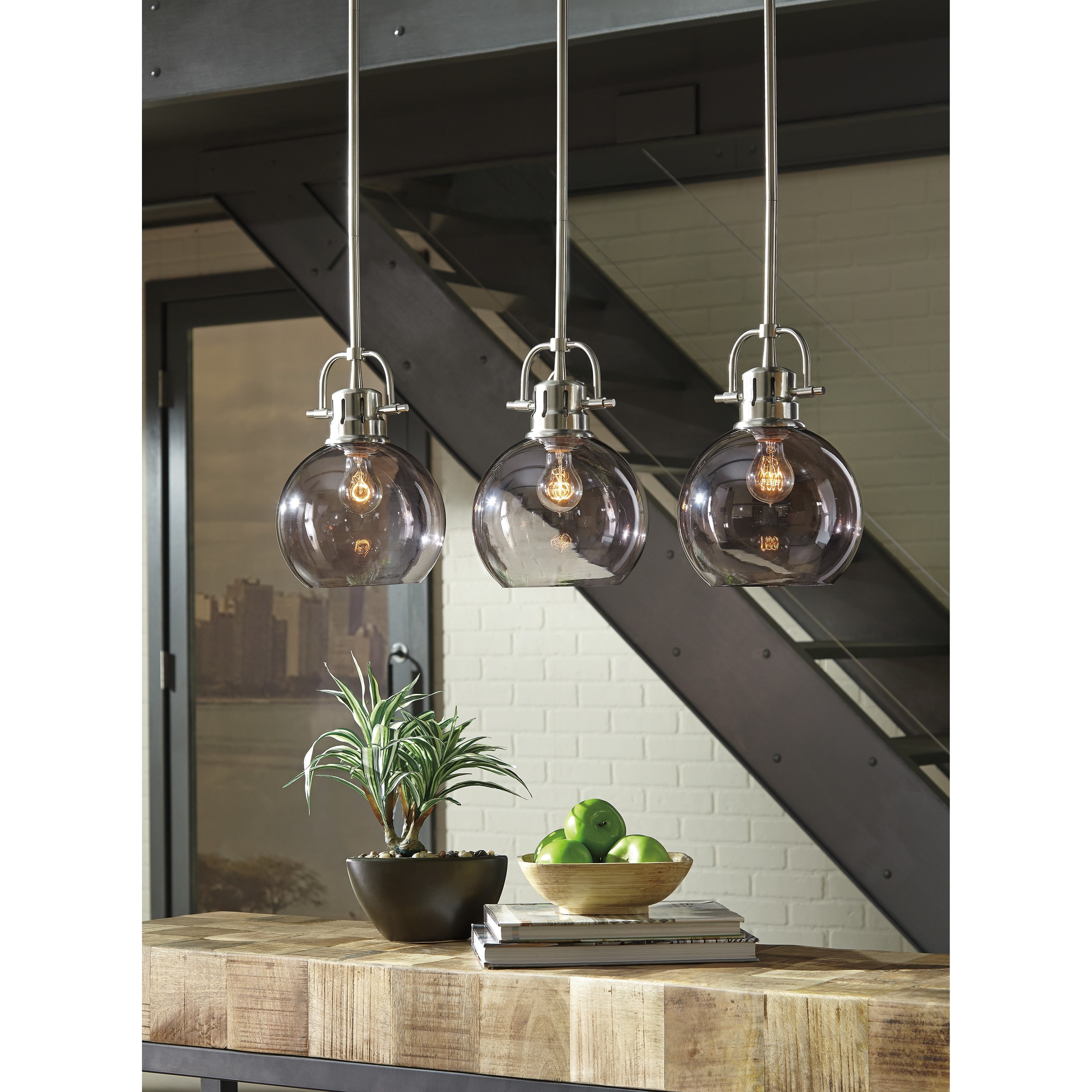 Ashley Signature Design Pendant Lights L000618 Johano Gray ...