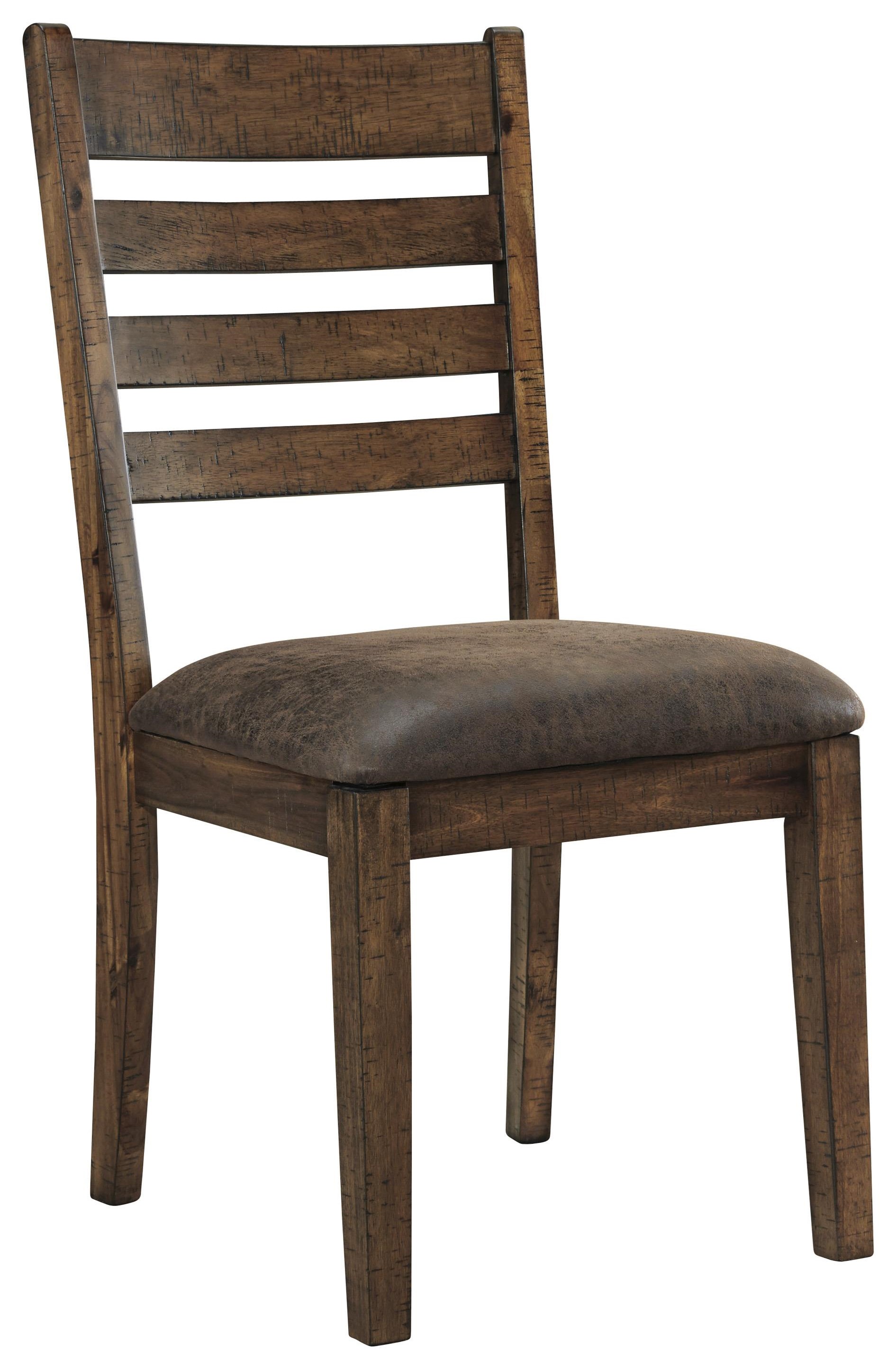 Signature Design By Ashley Royard D765 01 Rustic Upholstered Dining Room Side Chair Furniture And Appliancemart Dining Side Chairs