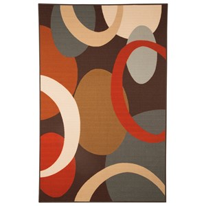 Rugs Lesville Carmel Avon Indianapolis Indiana Signature Design By Ashley Contemporary Area Rugs Acciai Brown Blue Medium Rug