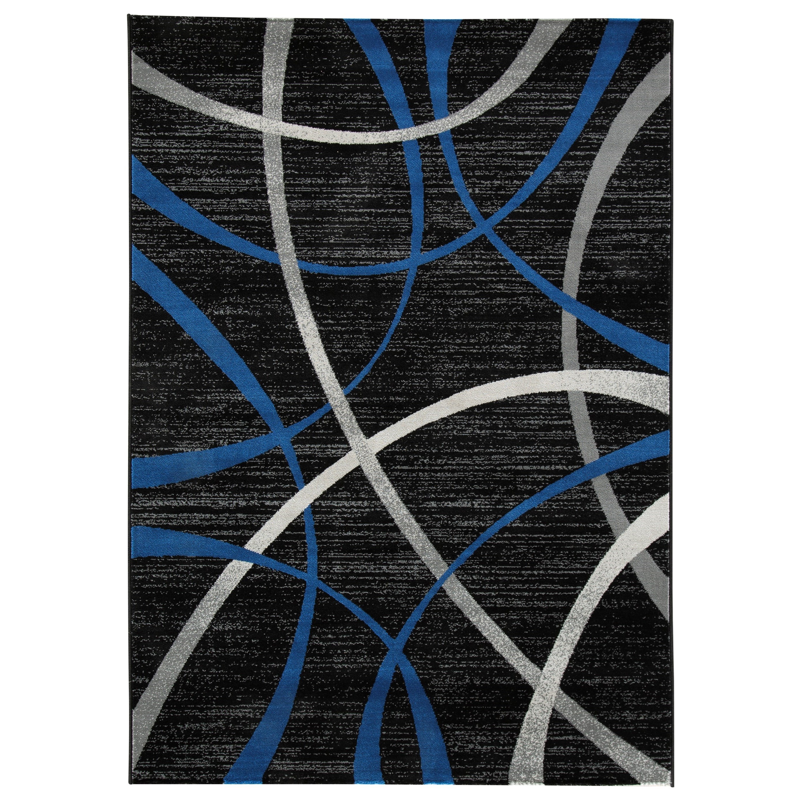 Contemporary Area Rugs Jenue Black Gray Blue Medium Rug By Signature Design Ashley At Sam Levitz Furniture