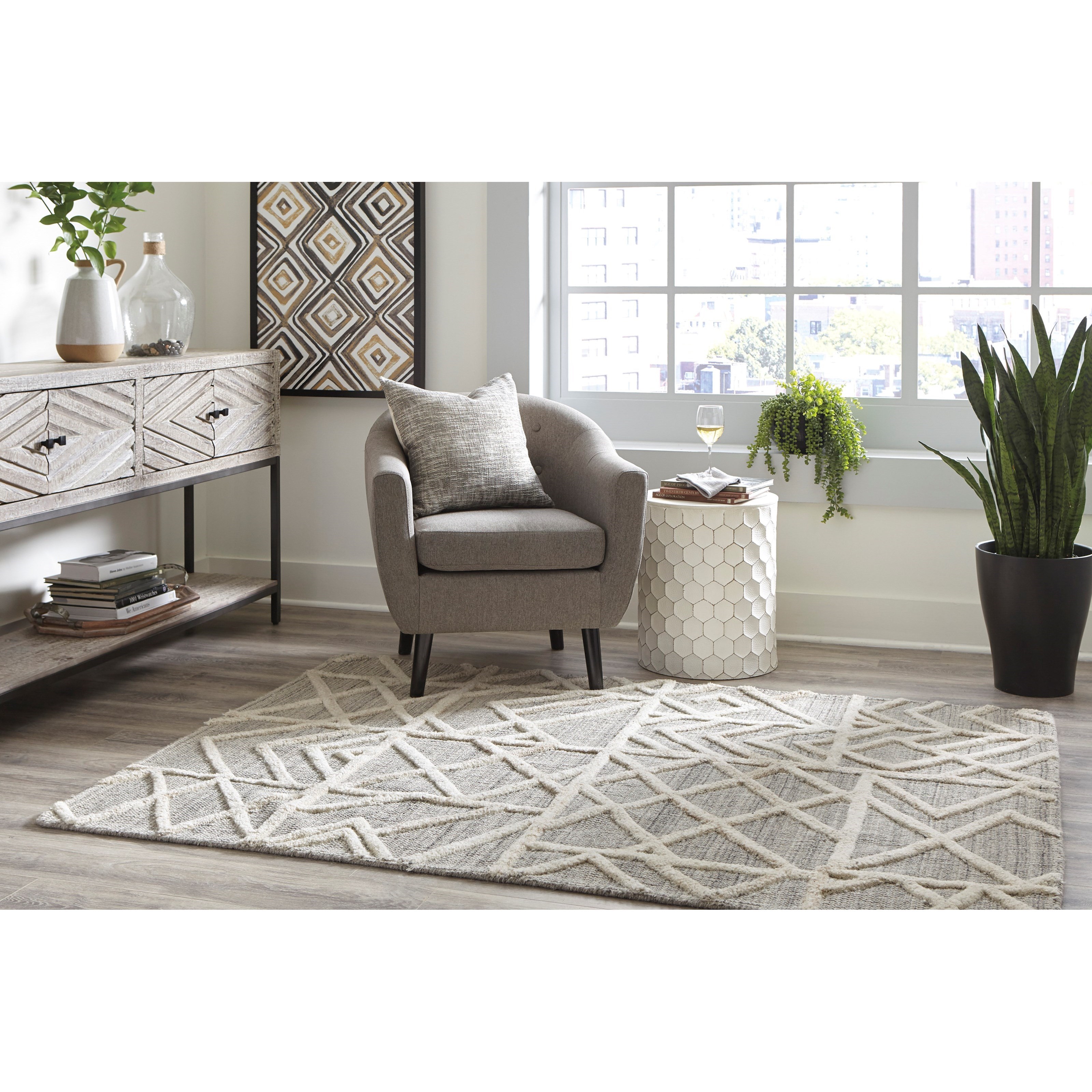 Signature Design by Ashley Contemporary Area Rugs Karah ... (3200 x 3200 Pixel)
