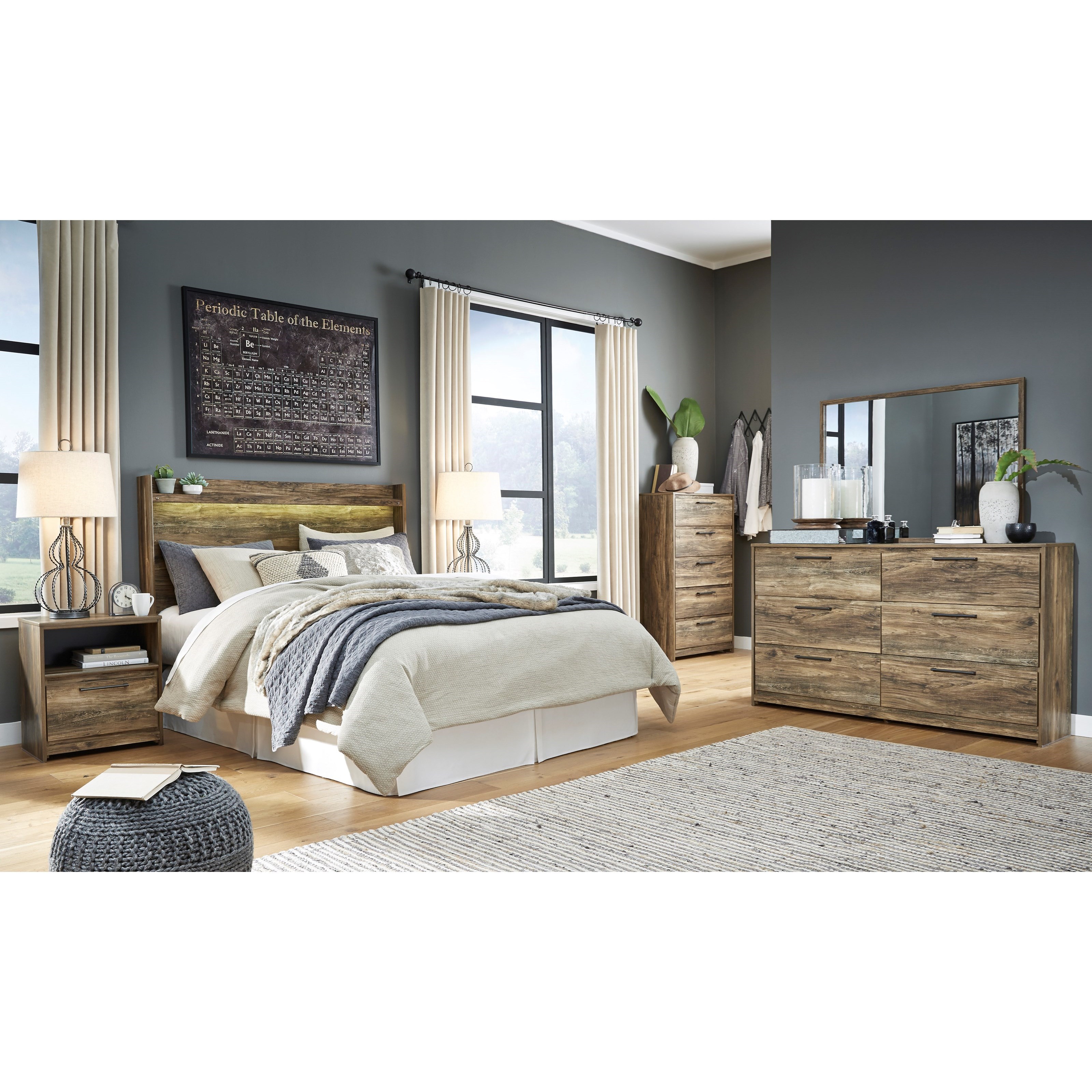 Signature Design by Ashley Rusthaven Queen Bedroom Group ...