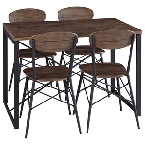 Signature Design by Ashley Samcott 5 Piece Chair & Table Set