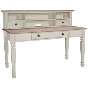 Signature Design by Ashley Sarvanny Home Office Large Leg Desk & Hutch