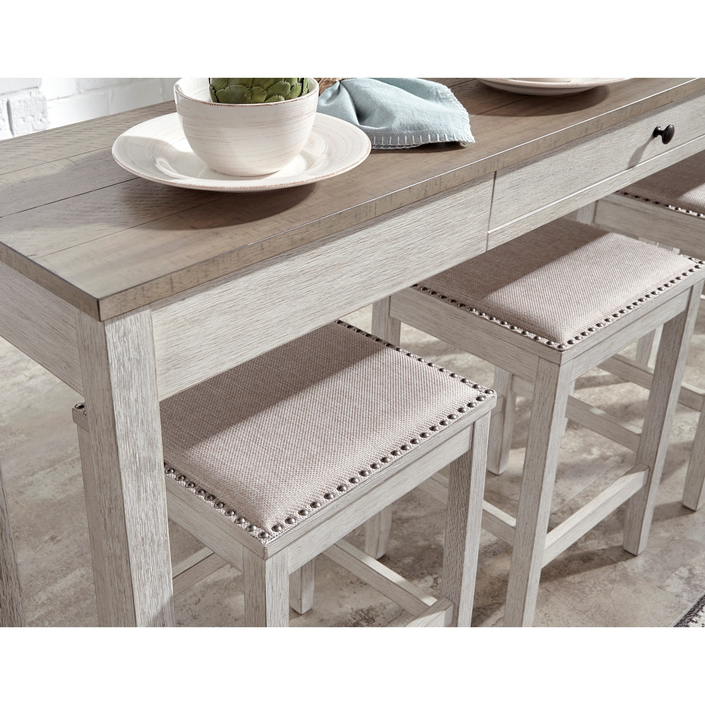 Ashley Furniture Pub Table Sets - Emory 5Pc Counter Ht Dinette by Ashley Millennium New ... / Boraam magellan pub table set.