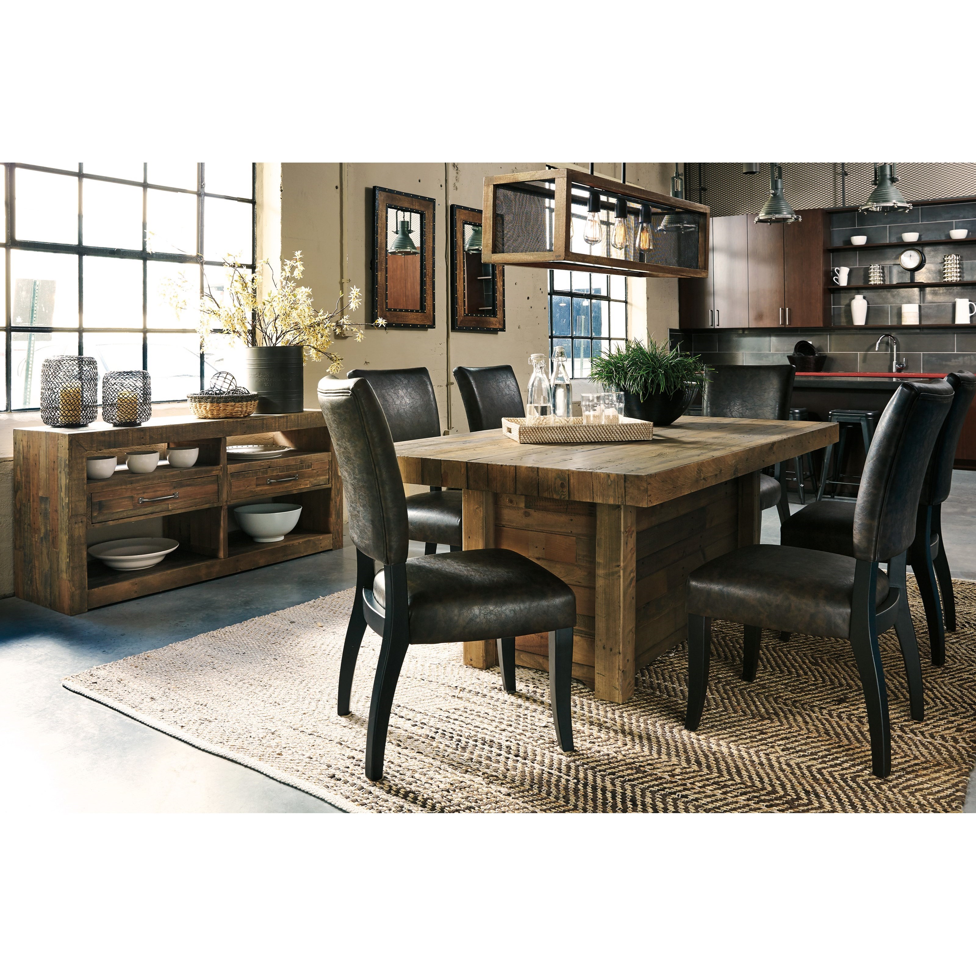 Ashley Signature Design Sommerford 7-Piece Rectangular ...