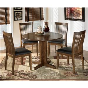 Signature Design by Ashley Stuman 5-Piece Round Drop Leaf Table Set