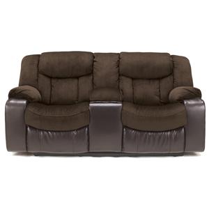 Signature Design by Ashley Tafton - Java Double Reclining Loveseat with Console