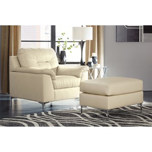 Signature Design by Ashley Tensas Chair and Ottoman