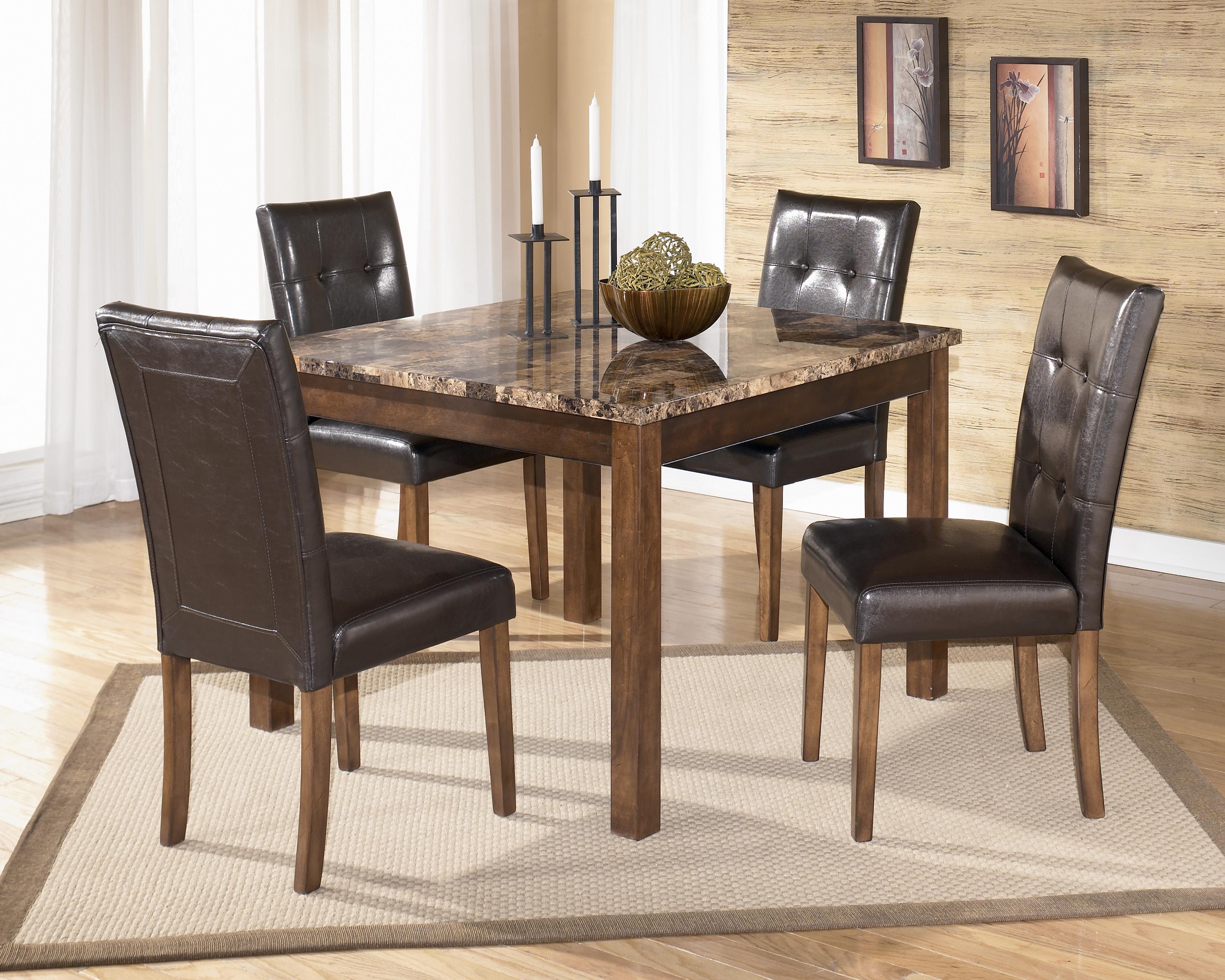 Signature Design by Ashley Theo 5 Piece Square Table Set with 4 Signature Design by Ashley Theo 5 Piece Square Table Set with 4