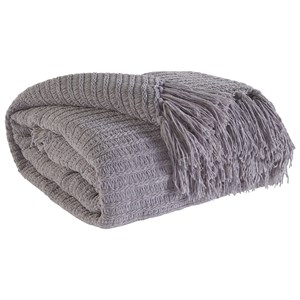 Signature Design by Ashley Throws Santino - Gray Throw