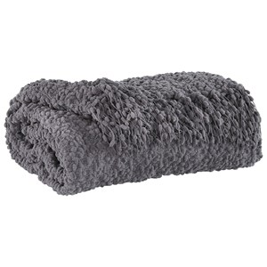 Signature Design by Ashley Throws Araminta - Gray Throw