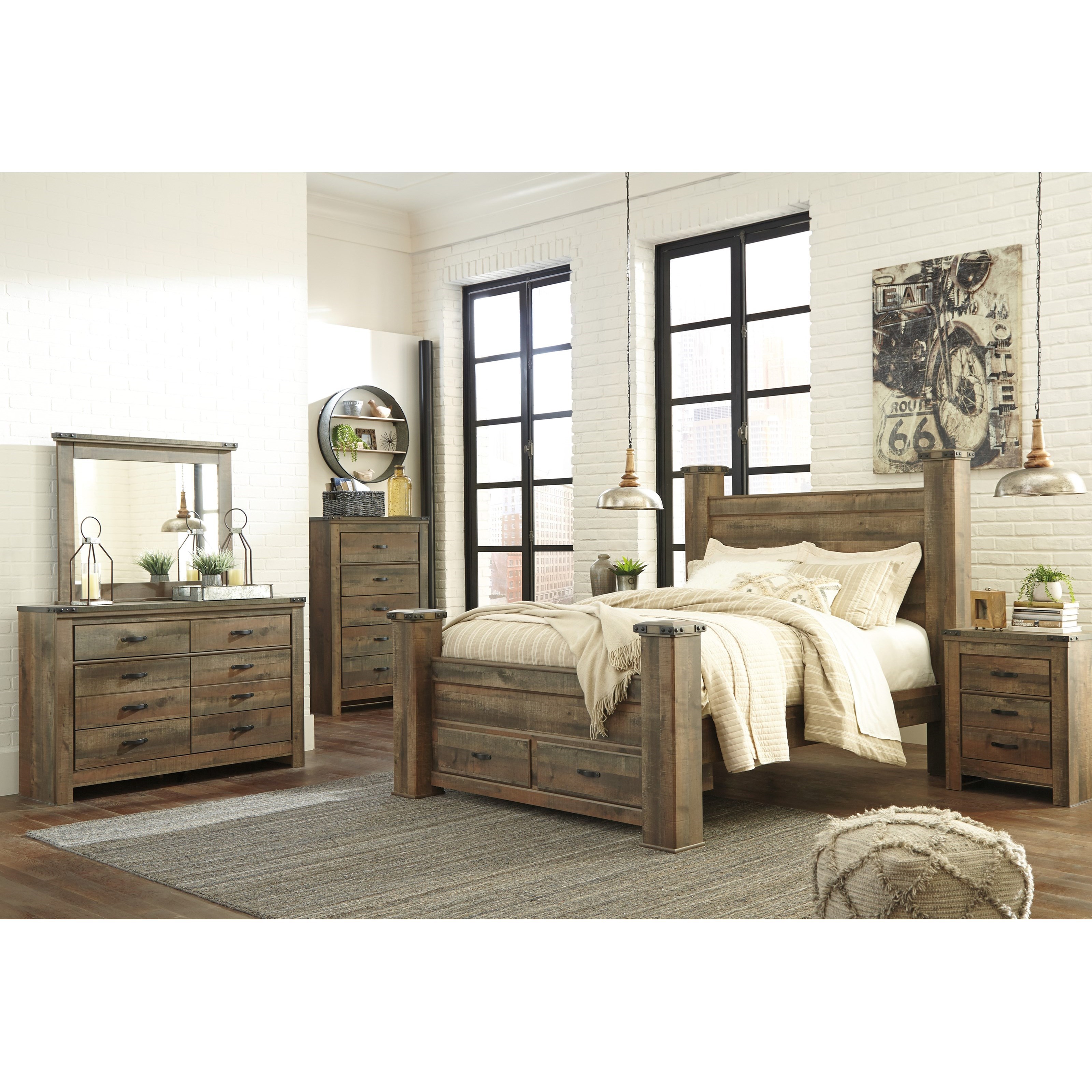 Signature Design by Ashley Trinell Queen Bedroom Group ...