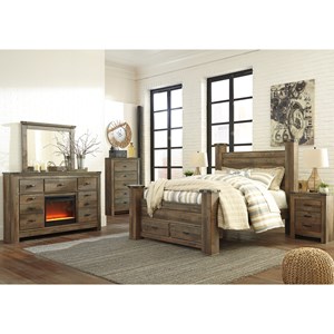 trinell loft bed with storage