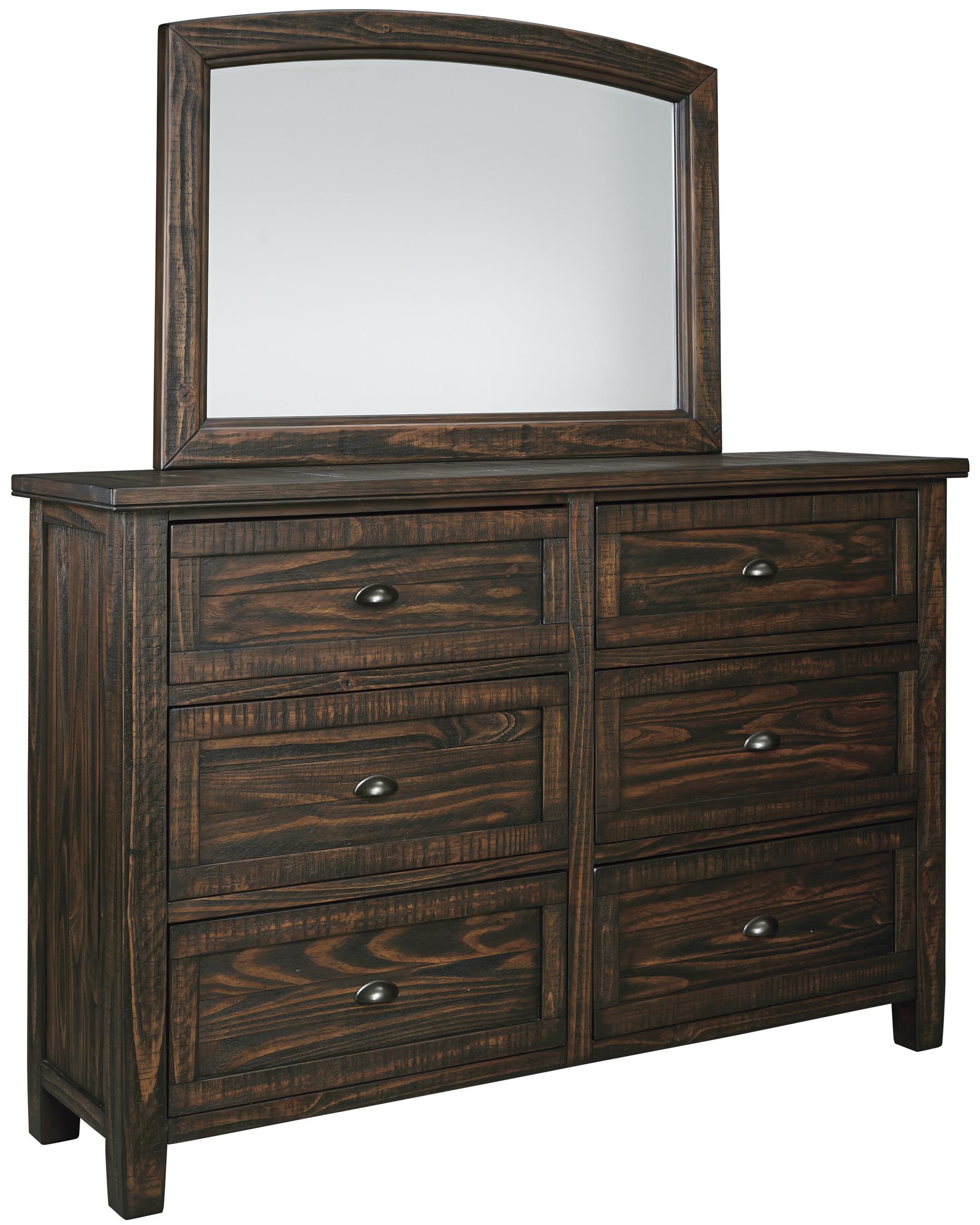 signature designashley trudell solid pinewood dresser with six signature designashley trudell solid pinewood dresser with six