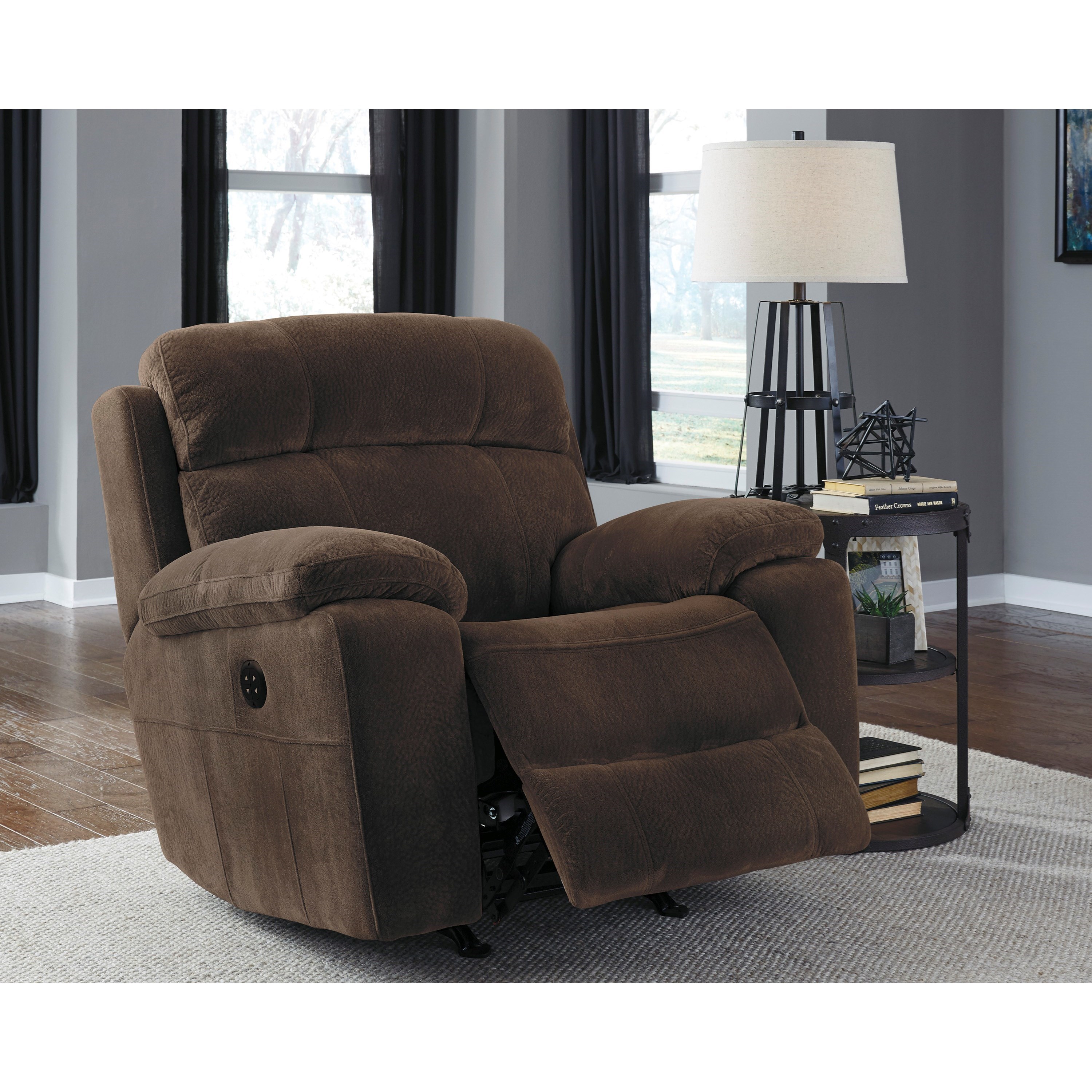 Signature Design by Ashley Uhland Contemporary Power Recliner with