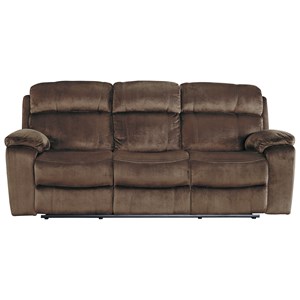 Sofas Sacramento Rancho Cordova Roseville California Signature Design By Ashley Uhland Reclining Sofa W Adjule Headrest