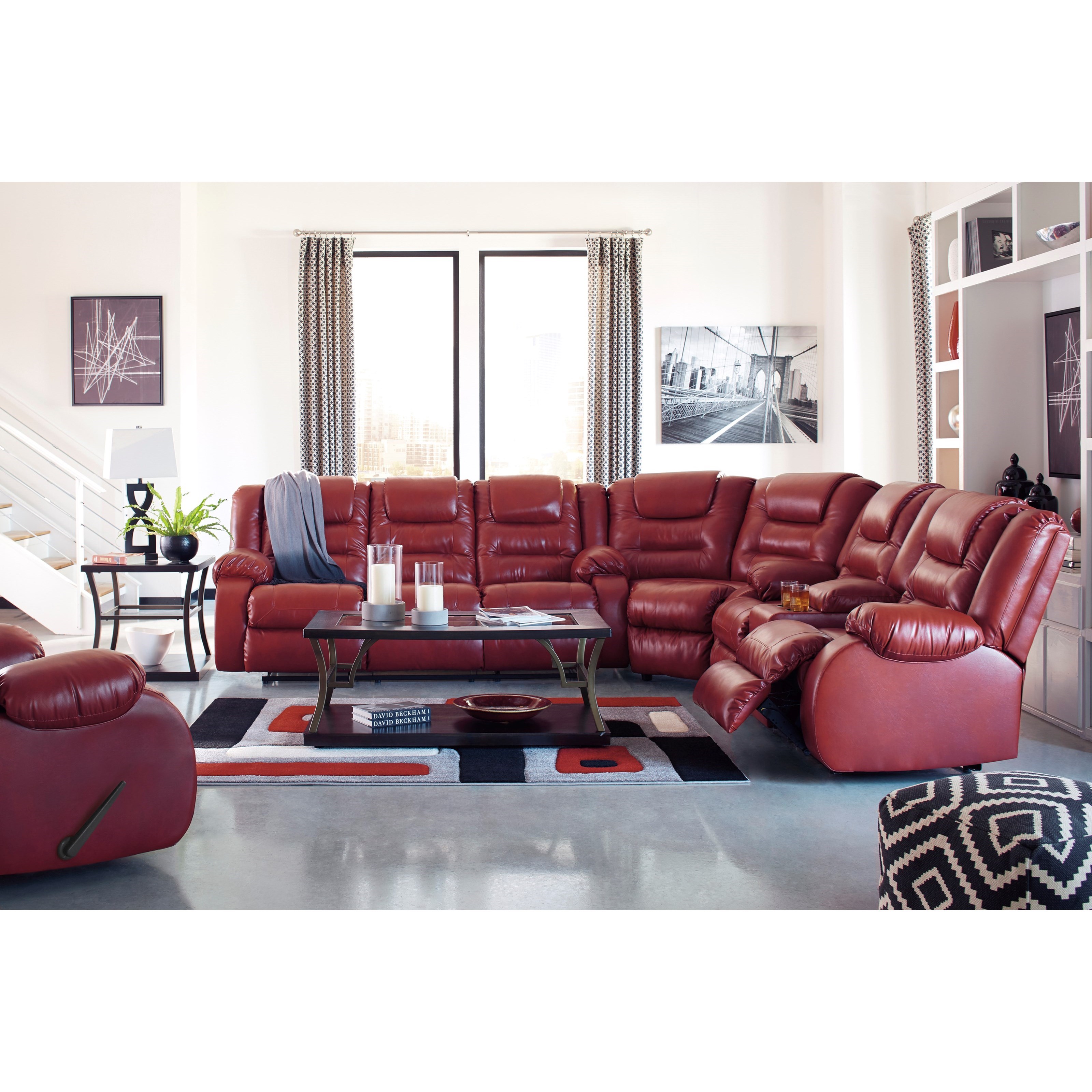 Signature Design by Ashley Vacherie Reclining Living Room ...