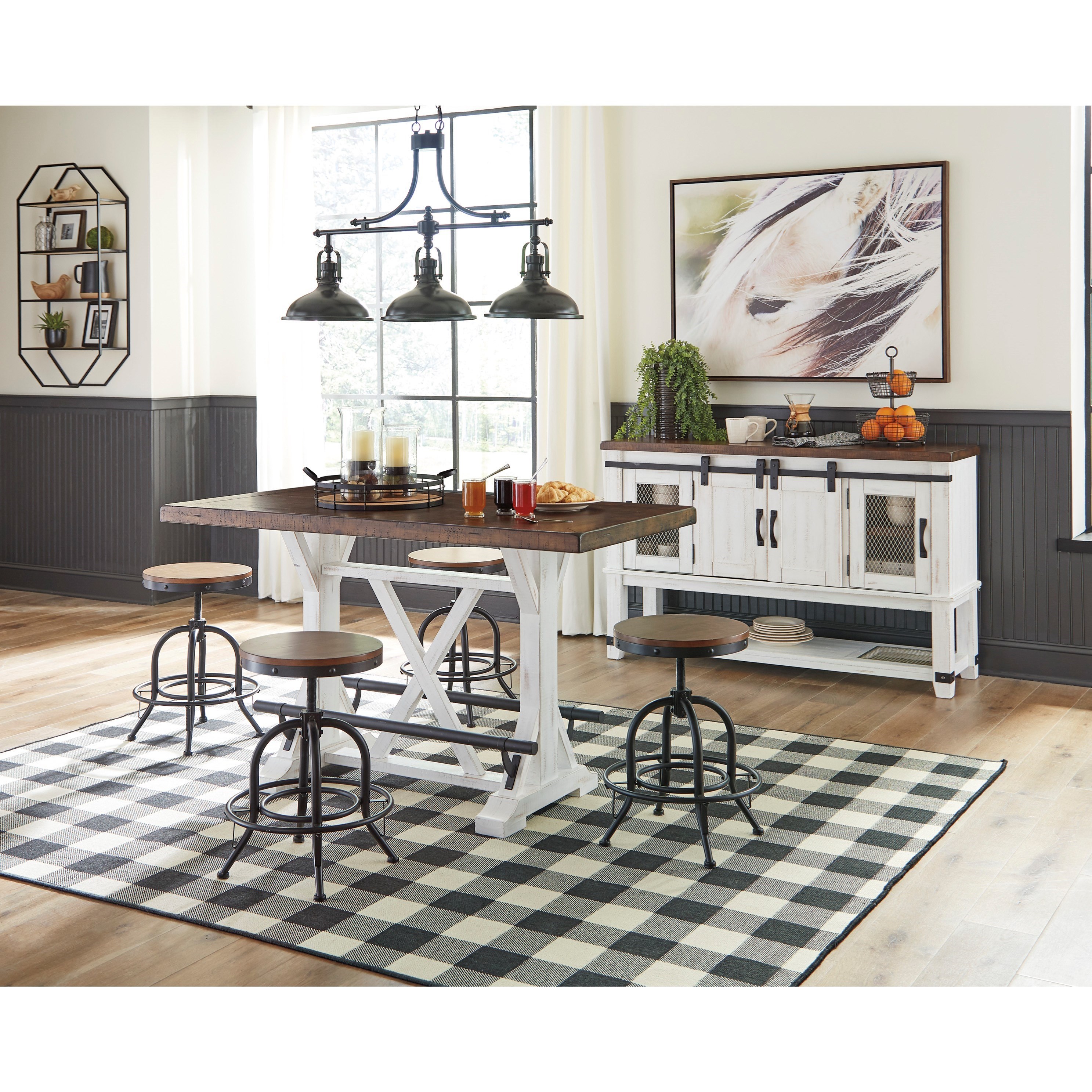 Signature Design by Ashley Valebeck 5-Piece Counter Height ...
