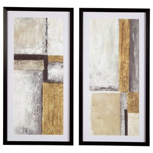 Signature Design By Ashley Wall Art Philyra Black Orange Silver Wall Art Rife S Home Furniture Prints Paintings