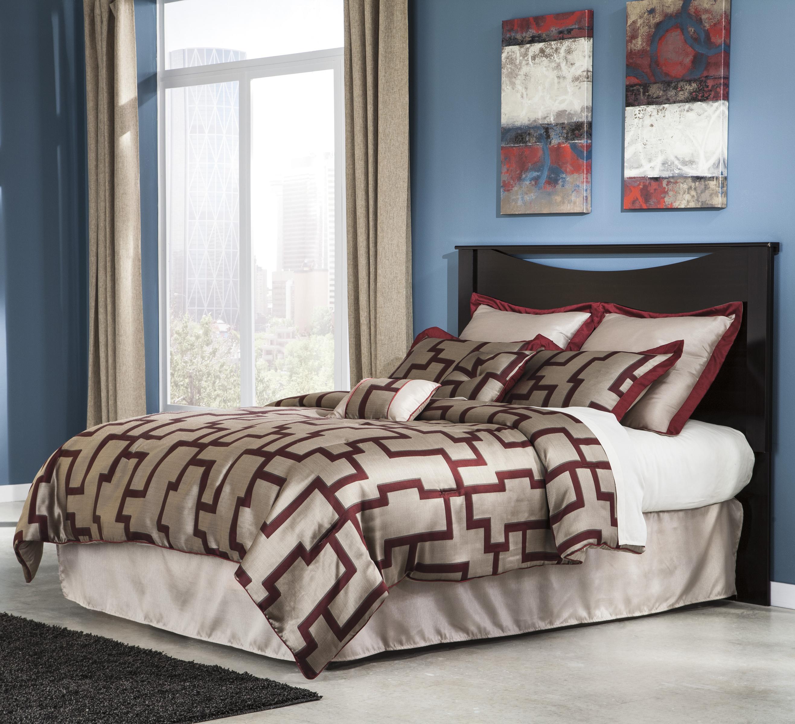Signature Design by Ashley Zanbury Contemporary Queen/Full Panel Headboard with Cut-Out Detail ...