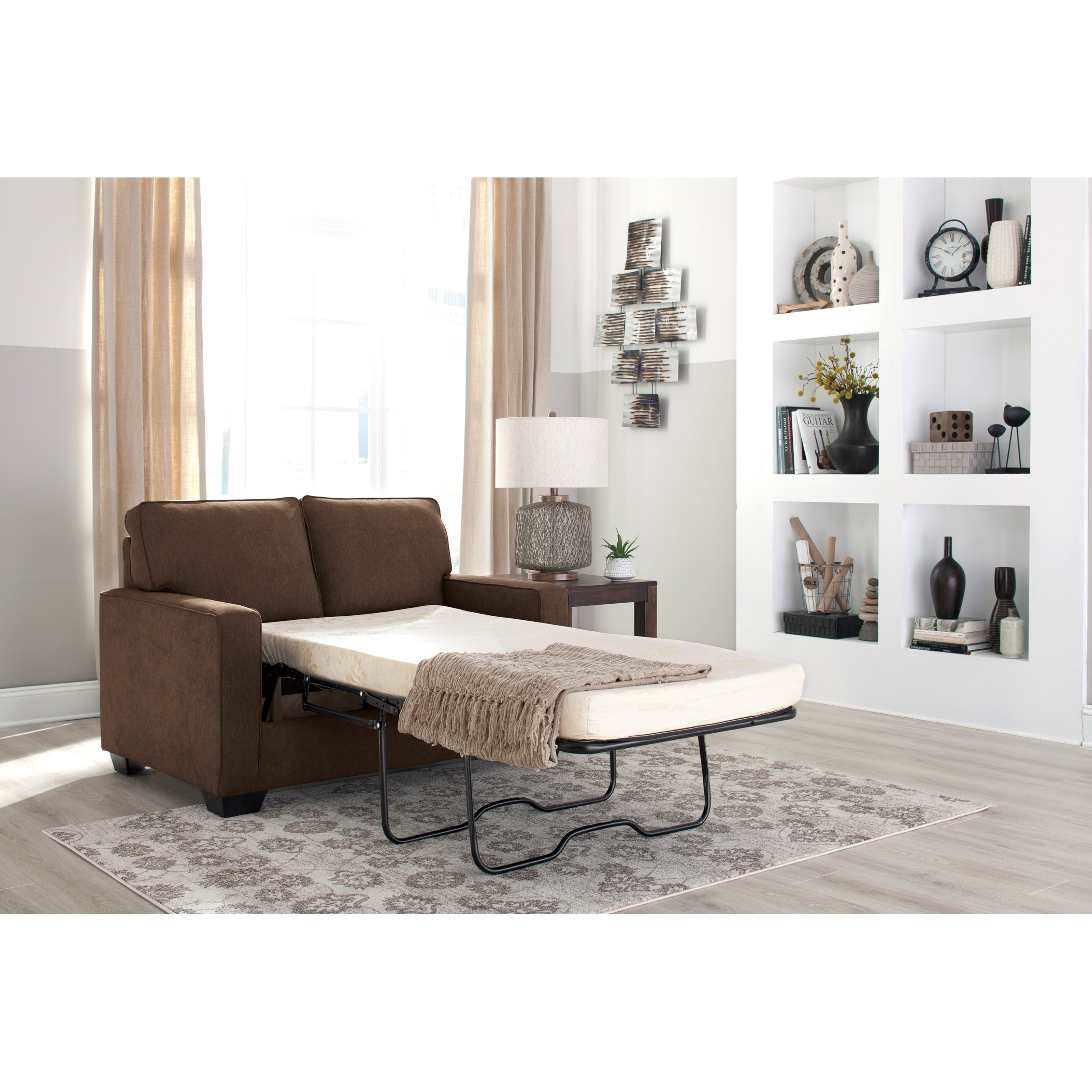 Signature Design by Ashley Zeb Twin Sofa Sleeper with Memory Foam