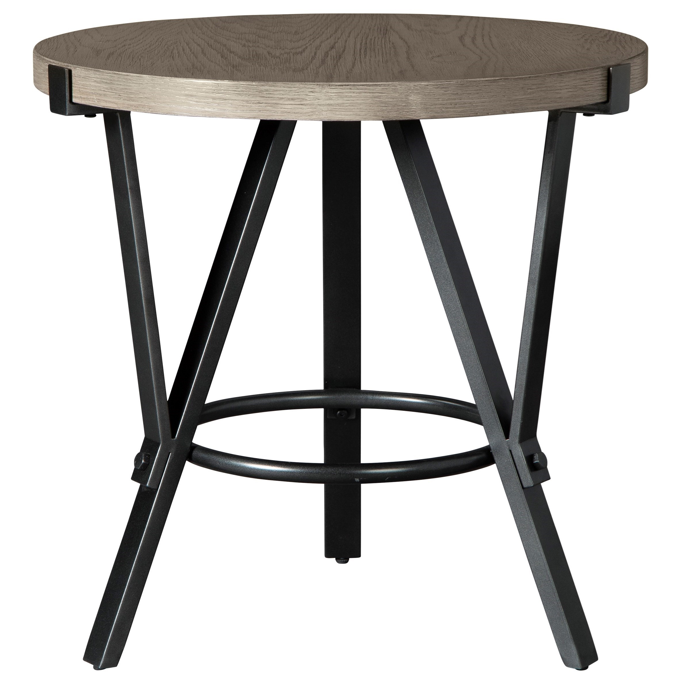Ashley Signature Design Zontini T206 6 Industrial Round End Table