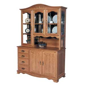 Simply Amish Classic Classic 3 Door Hoosier China Hutch | Mueller