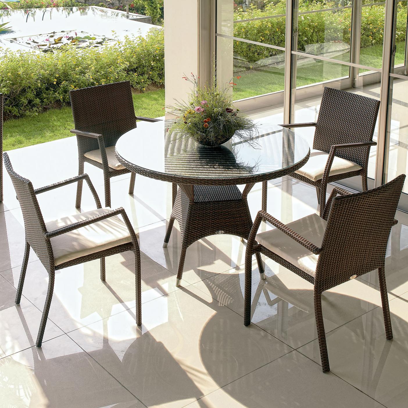 Skyline Design Marriot FivePiece Synthetic Woven Wicker & Aluminum