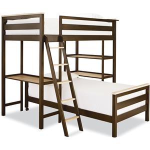 Smartstuff #myRoom Twin Metal Loft Bunk Bed