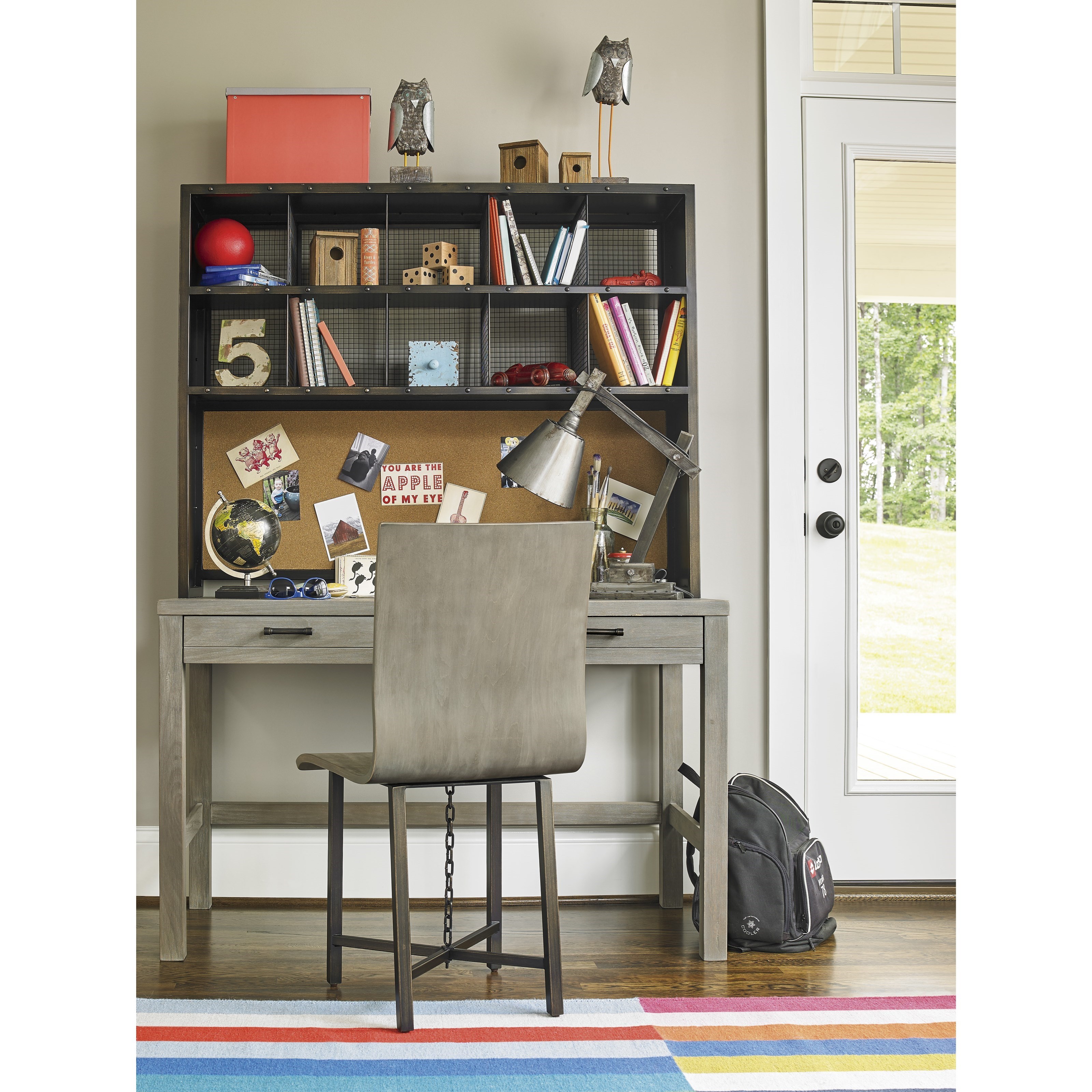 Smartstuff Scrimmage Desk with Pencil Tray and Power Outlet with USB