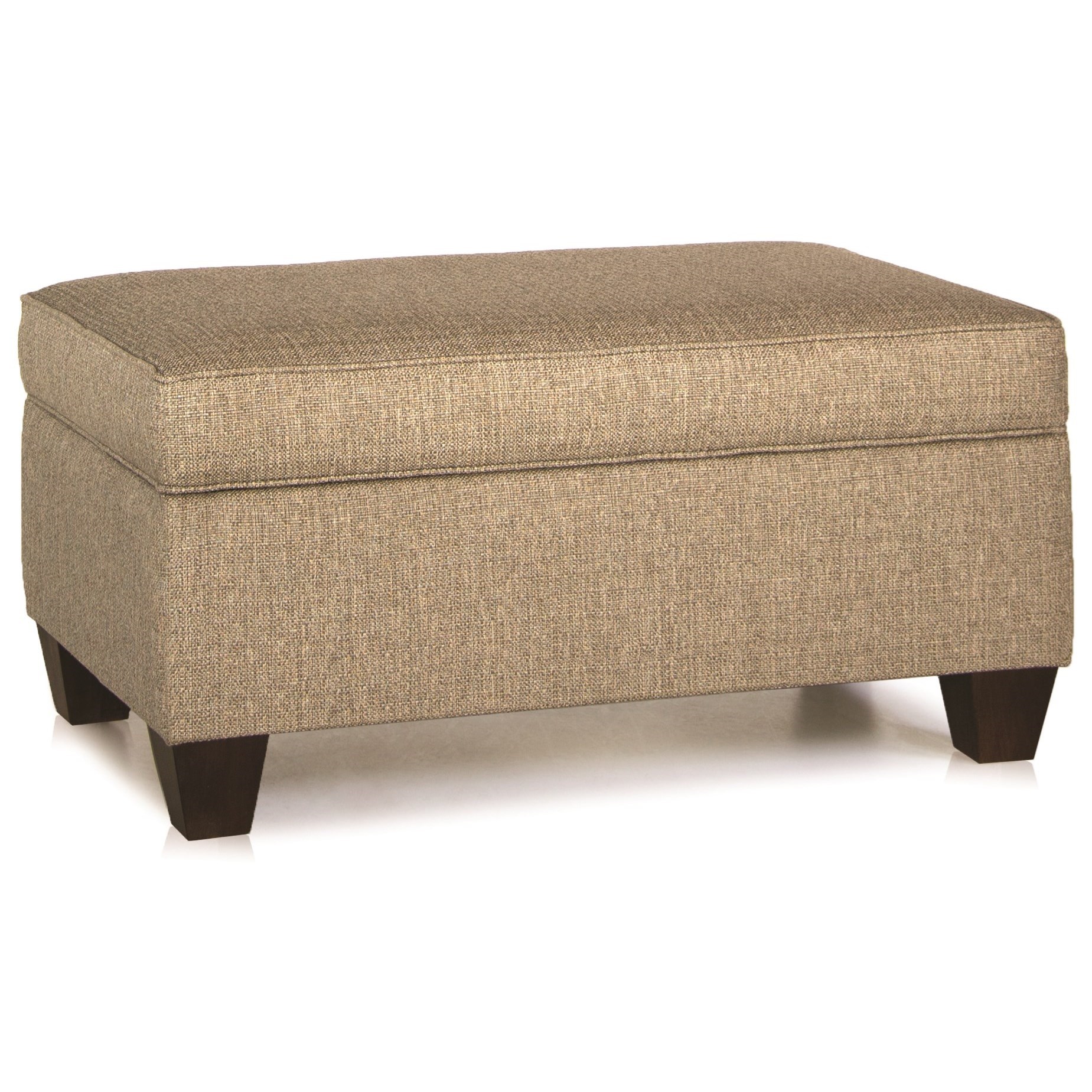 Smith Brothers 900 900 61 Storage Ottoman With Tapered Wood Legs