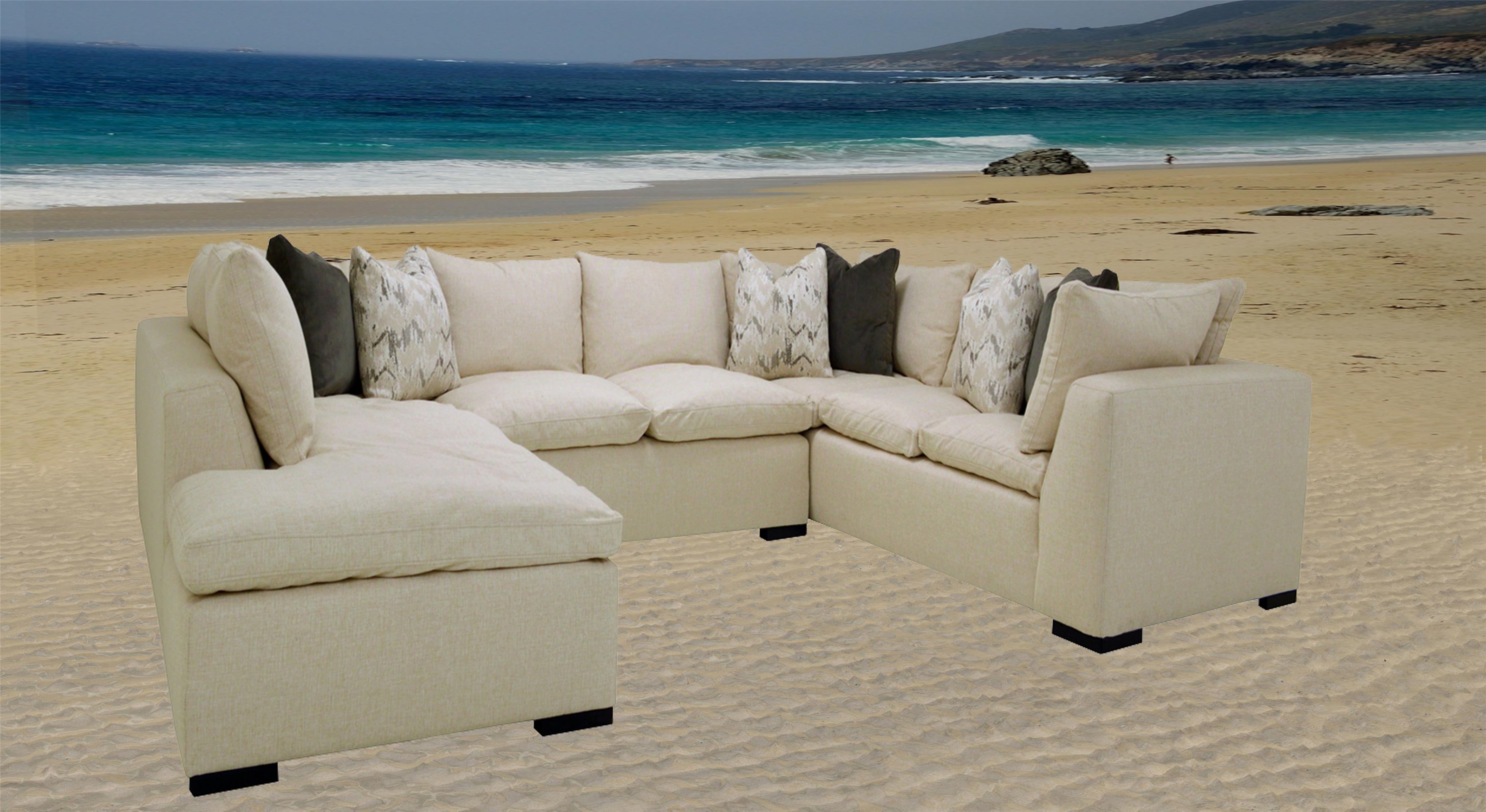 Memphis 3 pc Sectional with LAF Chaise Reeds Furniture Sectional Sofas