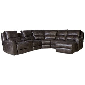 Reclining Sectional Sofas Hudson S Furniture Reclining Sectional Sofa With 5 Seats