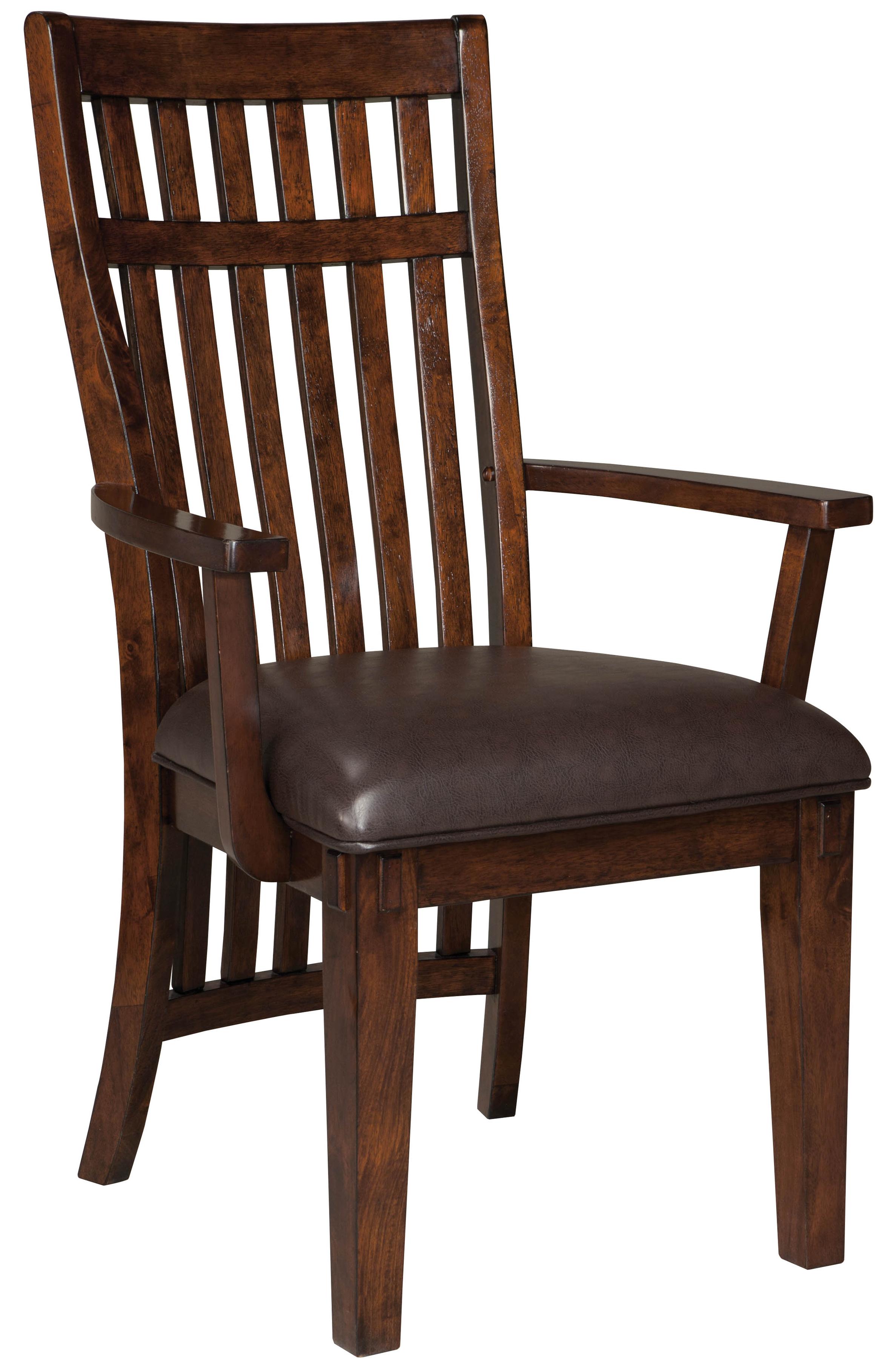 Standard Furniture Loft Upholstered Arm Chair With Vertical Standard Furniture Loft Upholstered Arm Chair With Vertical Ganged Slat Back
